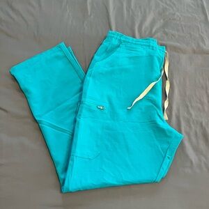Figs Teal Yola Scrub Pants